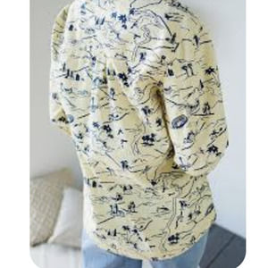 Urban Outfitters BDG Yellow Shirt Jacket Locations Size Small